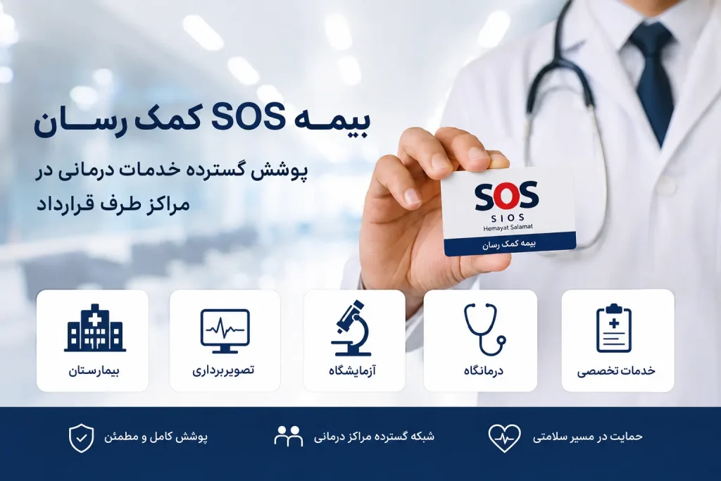 مراکز طرف قرارداد بیمه SOS کمک رسان در تهران